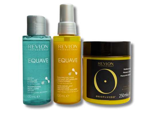 LUNEA Sommersæt – UV-Skjold, Klor-Detox & Fugtgivende Hårmaske